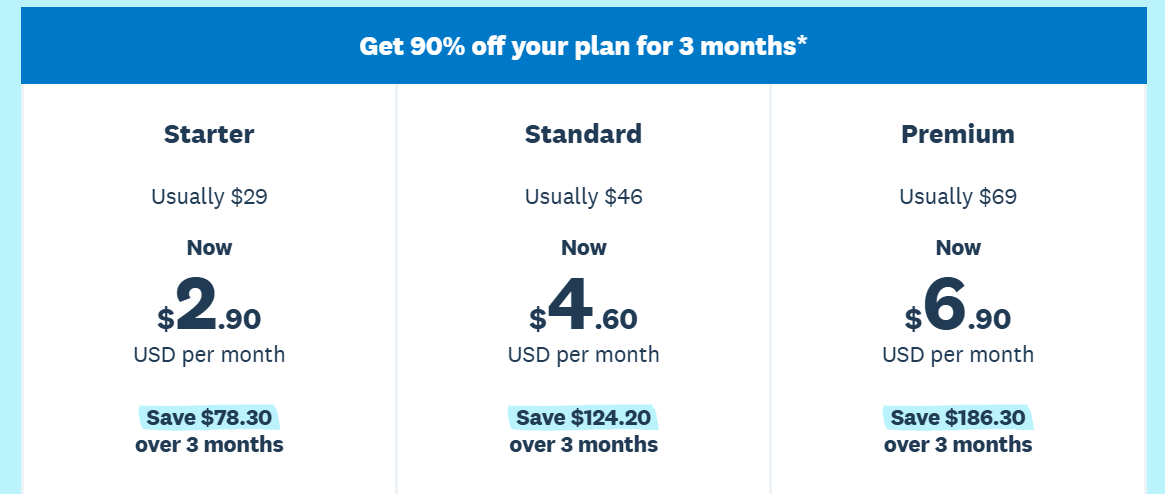 xero pricing plan