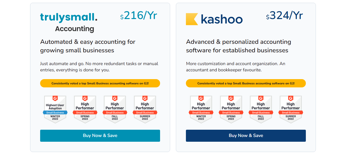 kashoo accounting pricing